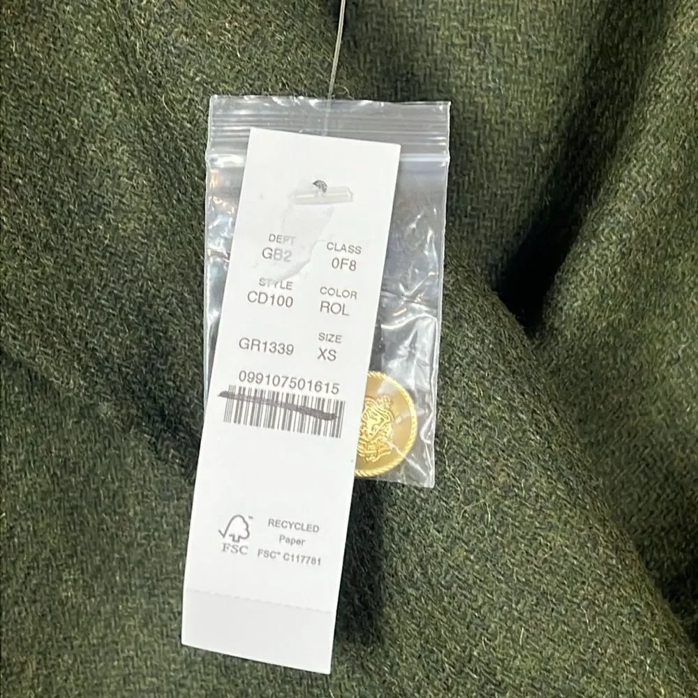 J. Crew Trench coat in double-faced Italian wool $368‎ Size XS - Picture 9 of 13